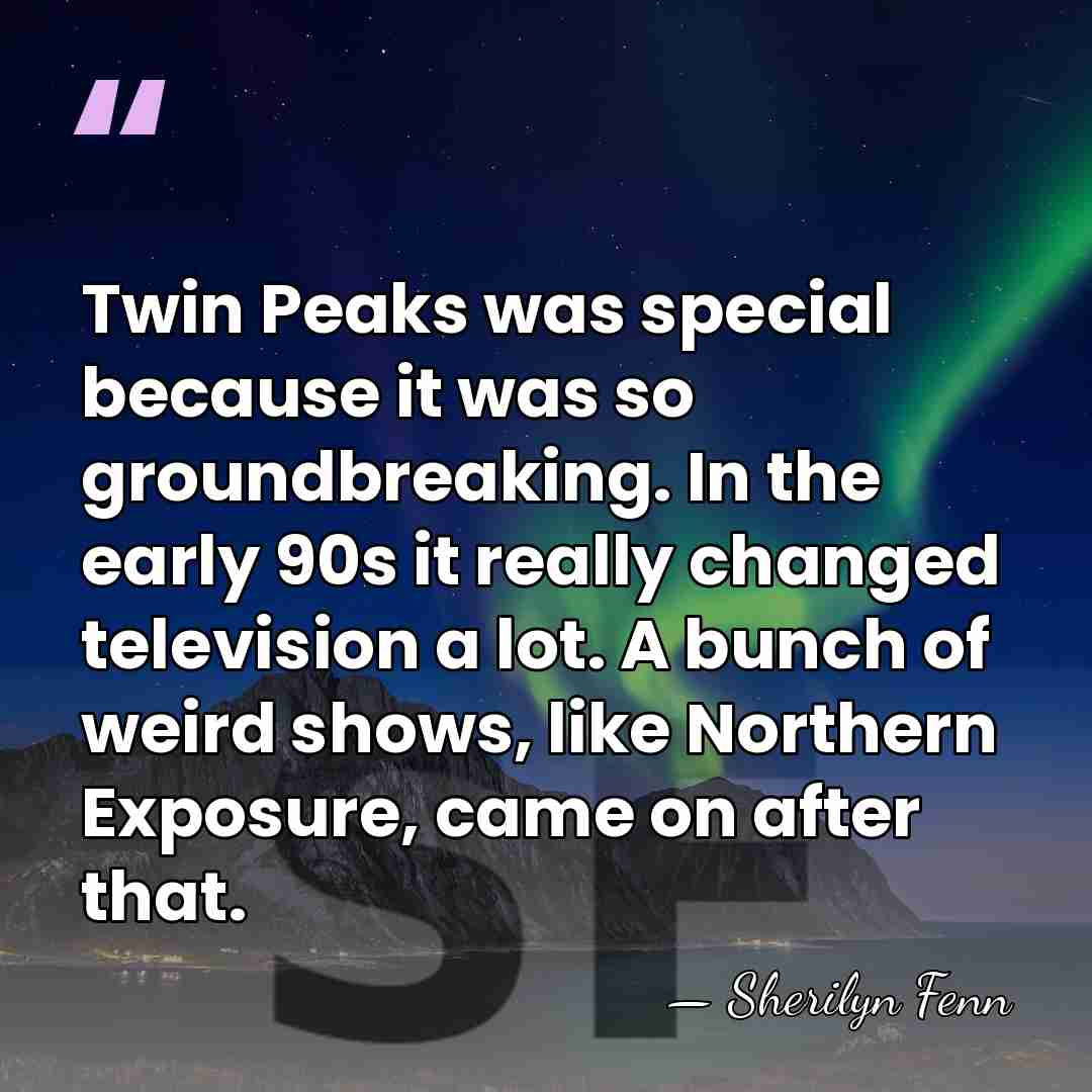 Twin Peaks was special because it was so groundbreaking. In the early&hellip; - Sherilyn Fenn