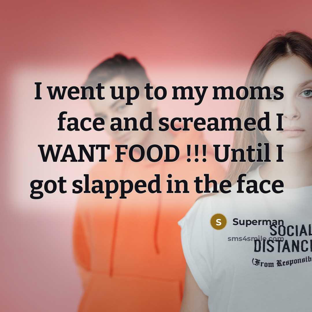 “I went up to my moms face and screamed I…” quote by Superman