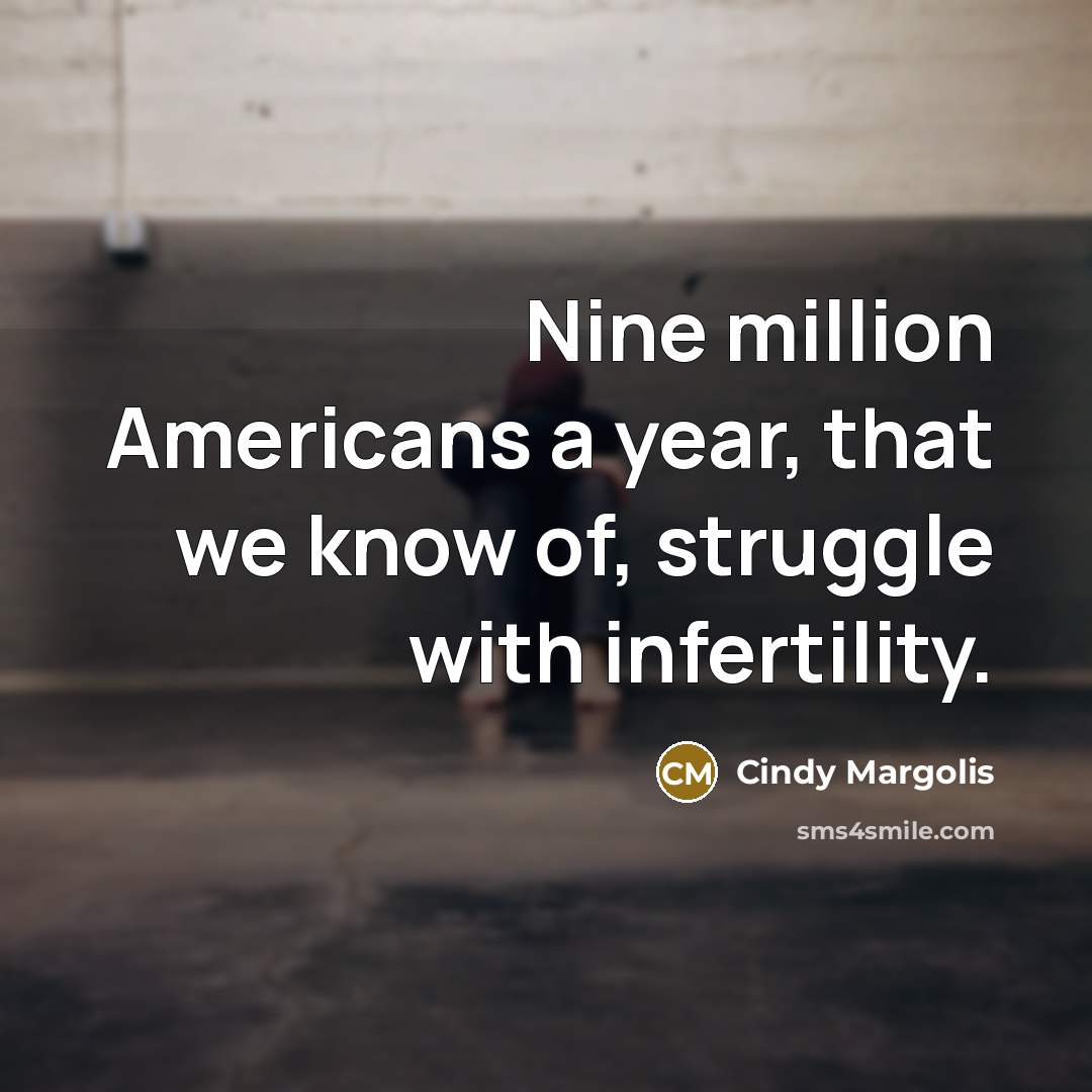 “Nine million Americans a year, that we know of, struggle…” quote by Cindy Margolis