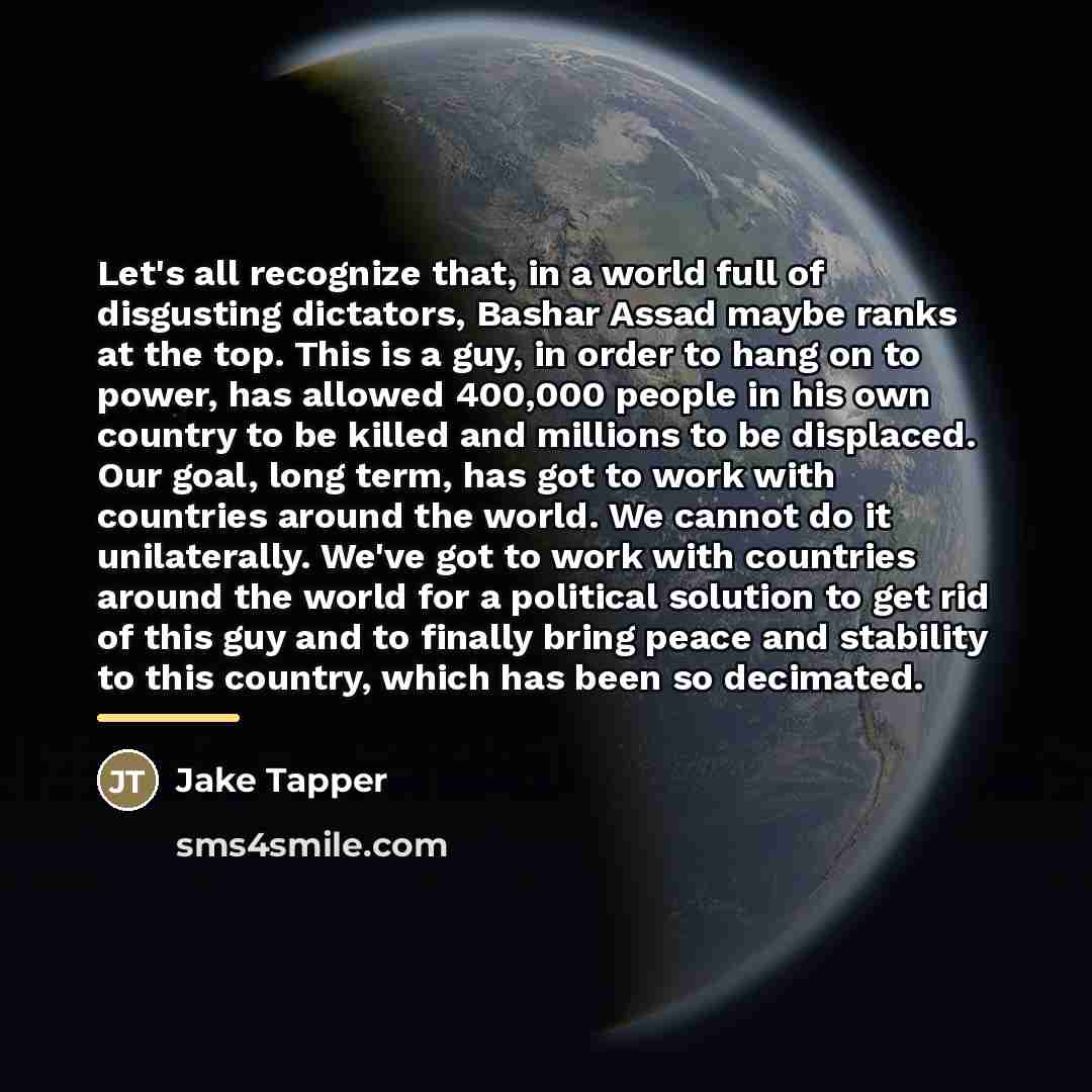 “Let's all recognize that, in a world full of disgusting…” quote by Jake Tapper