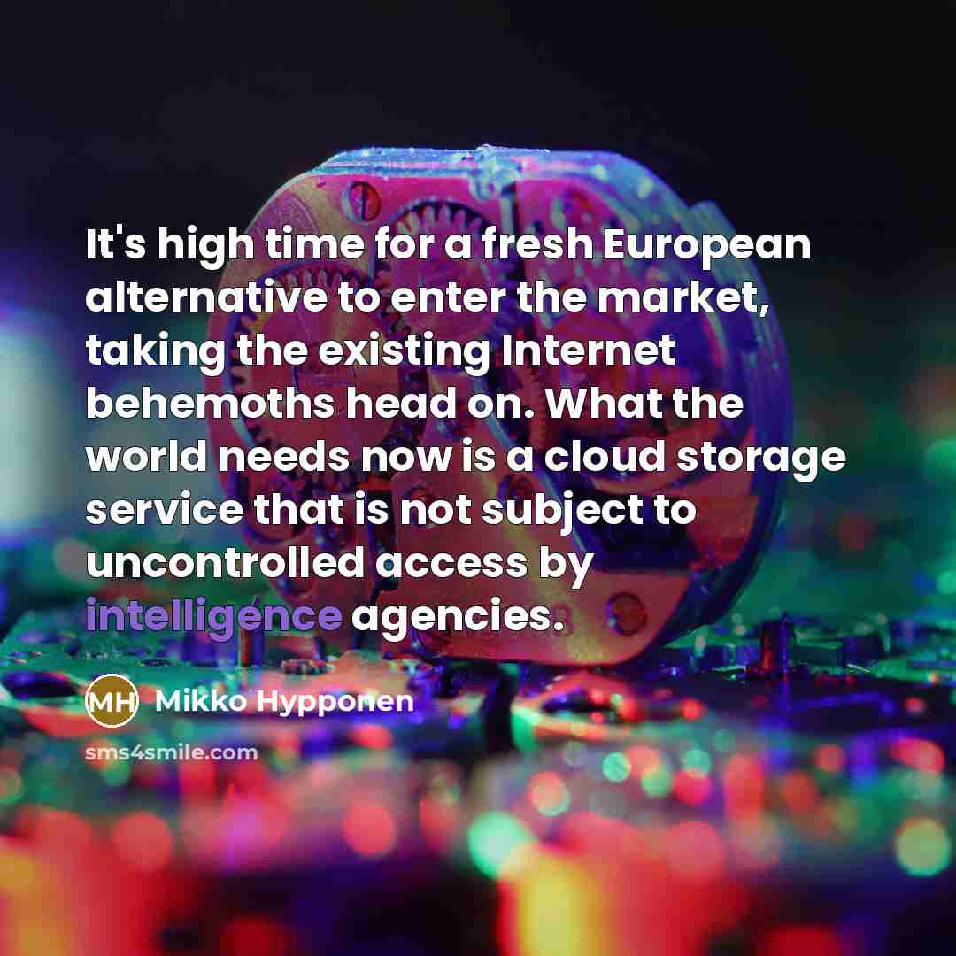 “It's high time for a fresh European alternative to enter…” quote by Mikko Hypponen