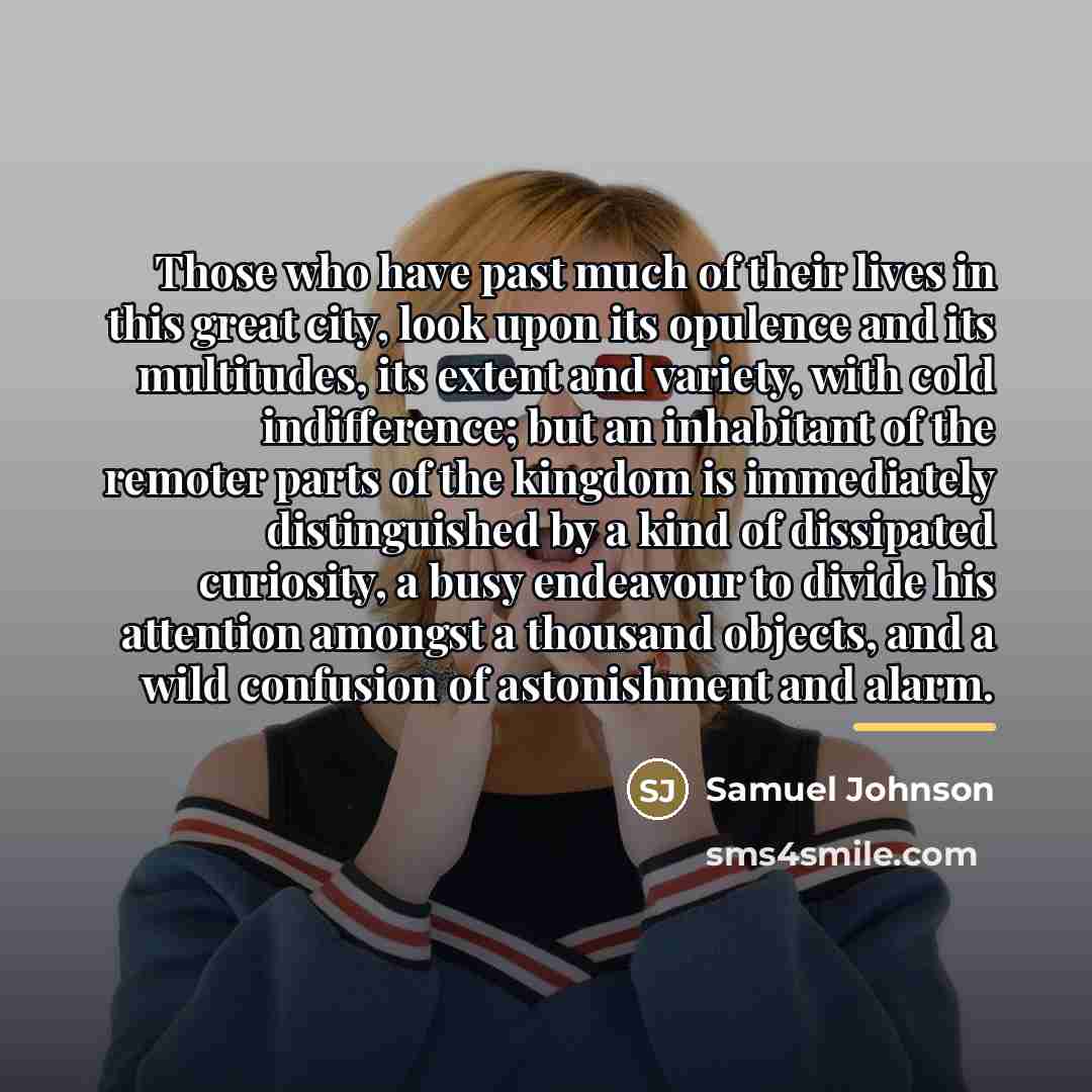 “Those who have past much of their lives in this…” quote by Samuel Johnson