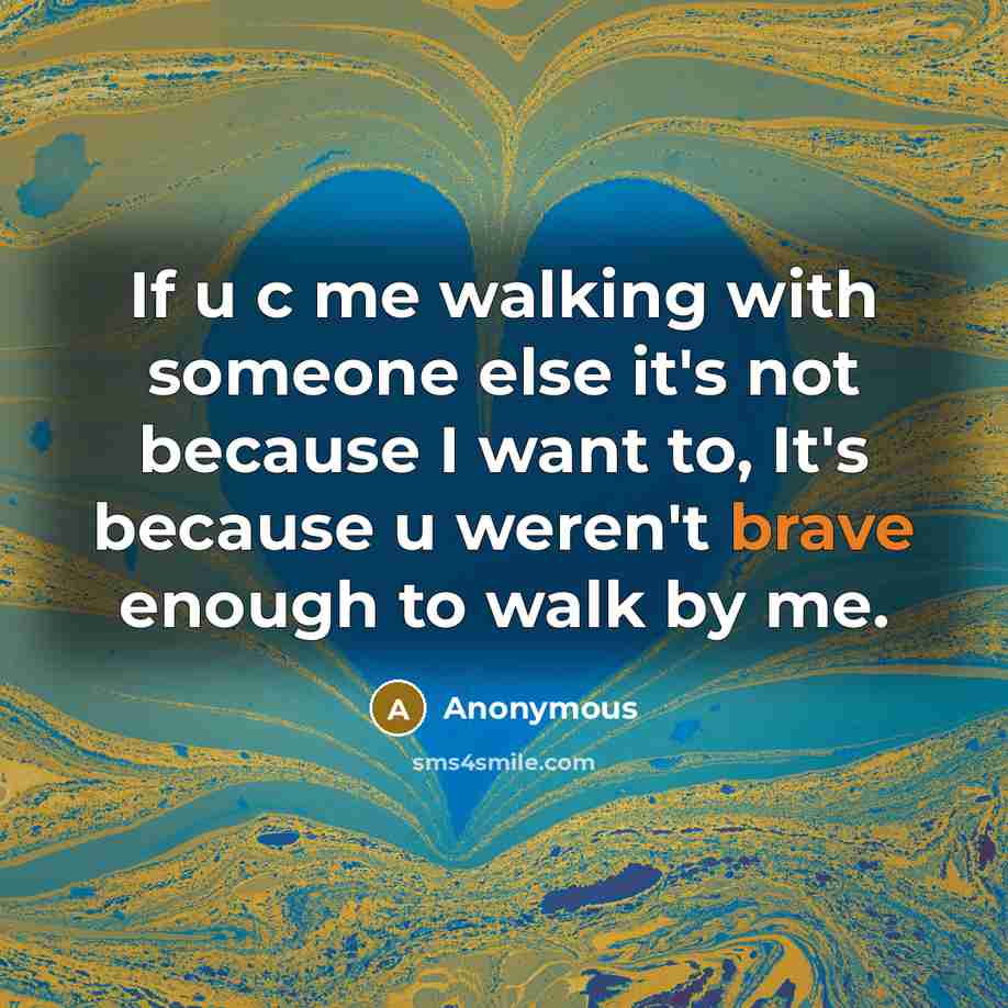 “If u c me walking with someone else it's not…” quote by Anonymous