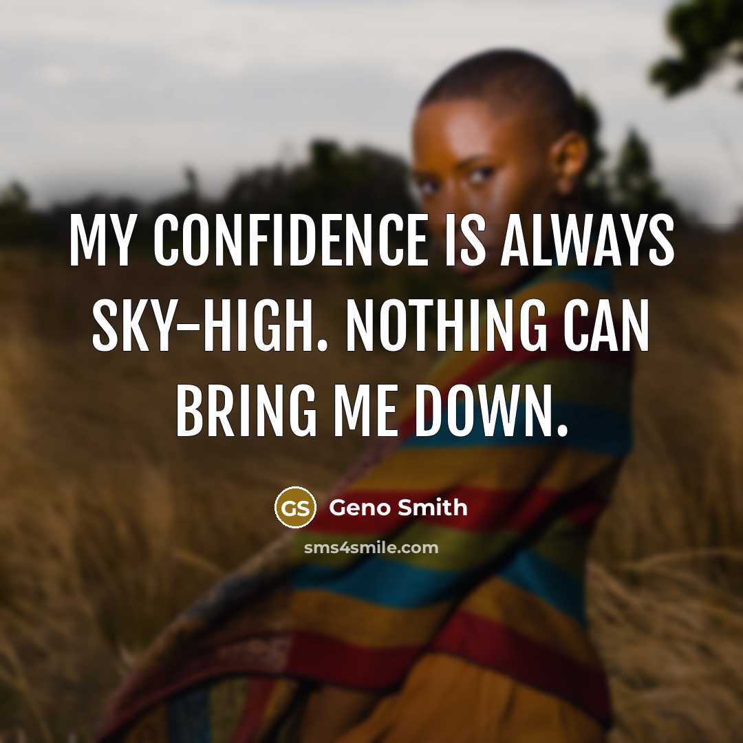 “My confidence is always sky-high. Nothing can bring me down.…” quote by Geno Smith