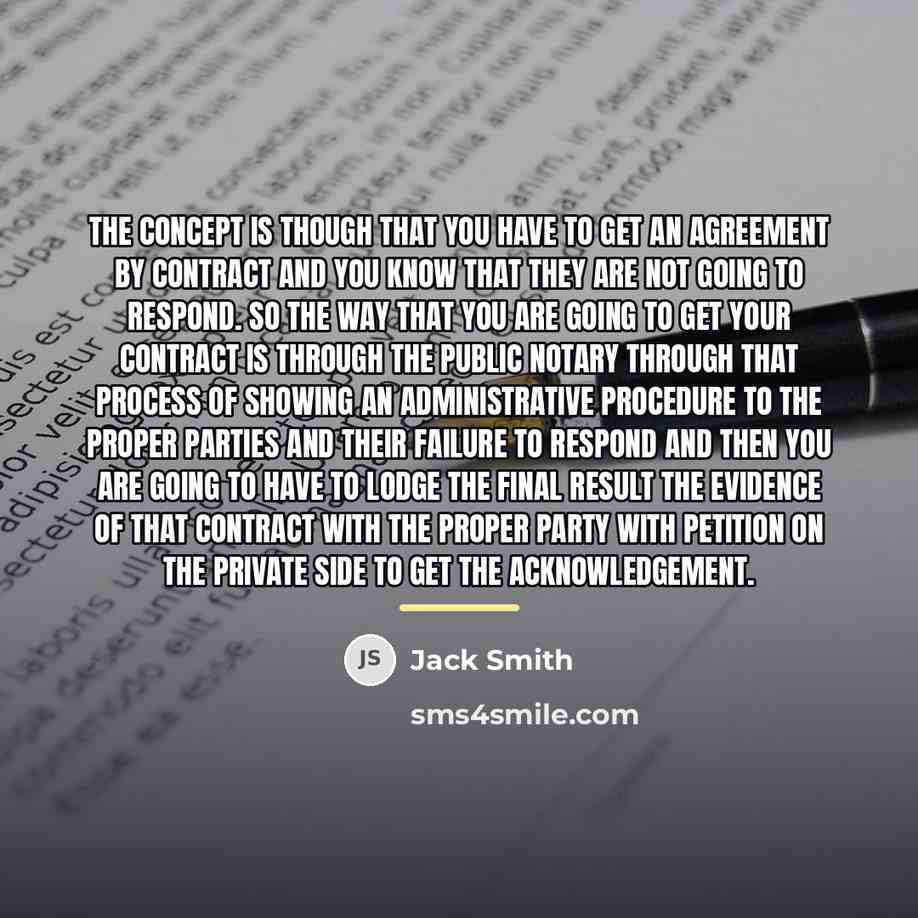 “The CONCEPT is though that you have to get an…” quote by Jack Smith