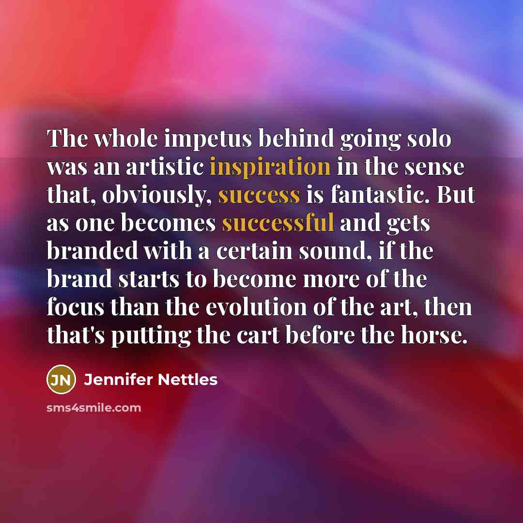 “The whole impetus behind going solo was an artistic inspiration…” quote by Jennifer Nettles