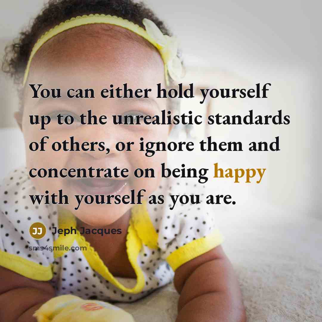 “You can either hold yourself up to the unrealistic standards…” quote by Jeph Jacques