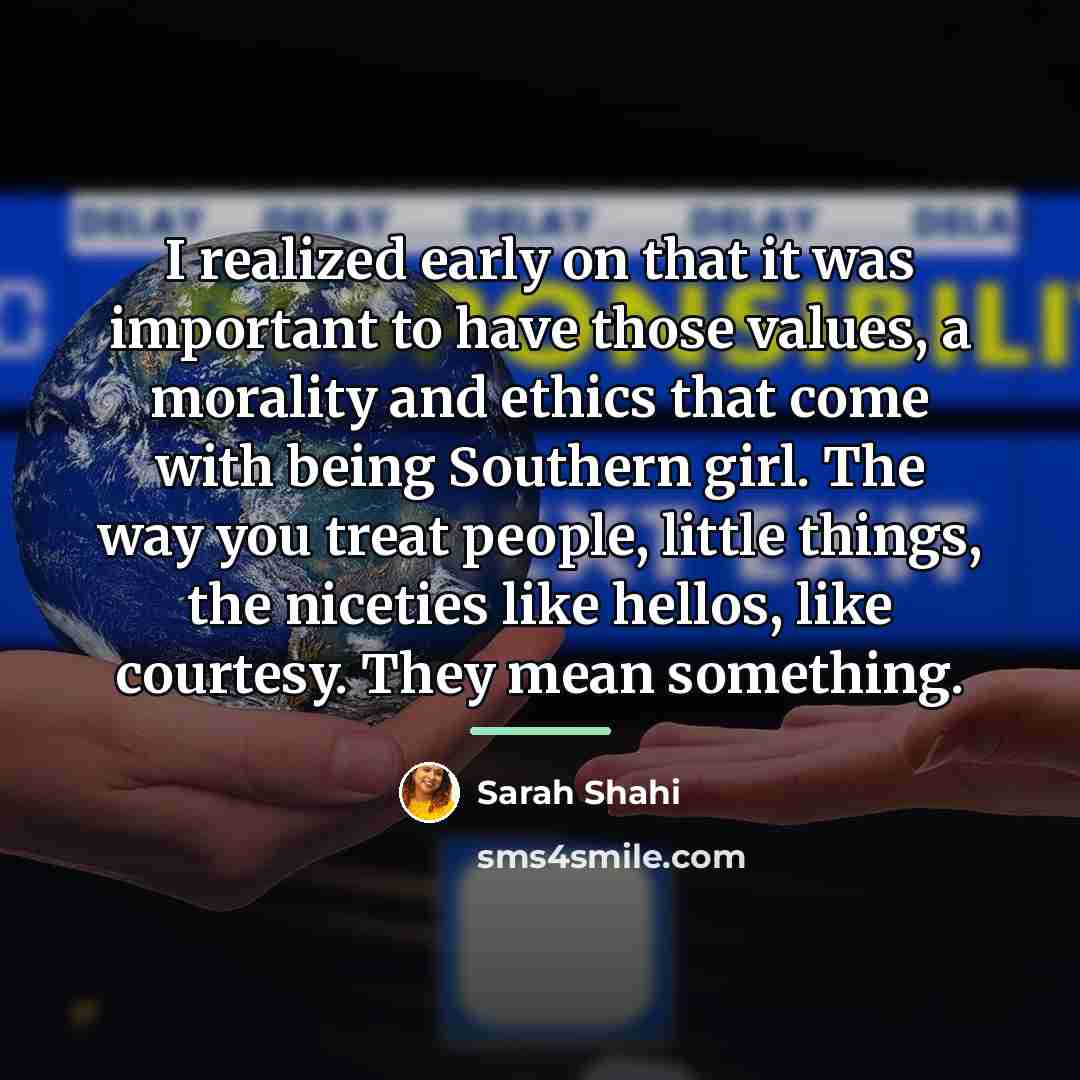 “I realized early on that it was important to have…” quote by Sarah Shahi