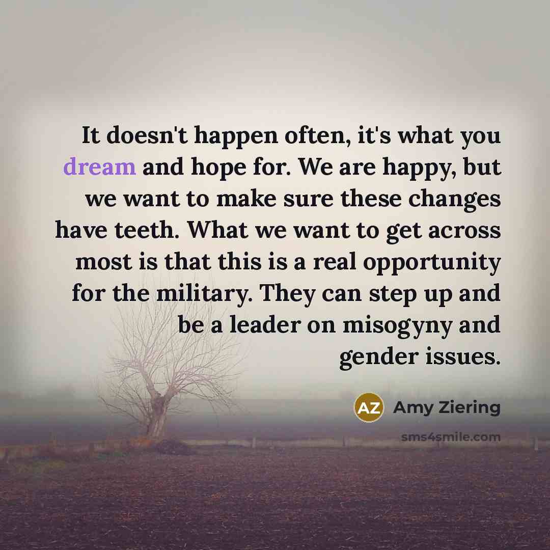 “It doesn't happen often, it's what you dream and hope…” quote by Amy Ziering