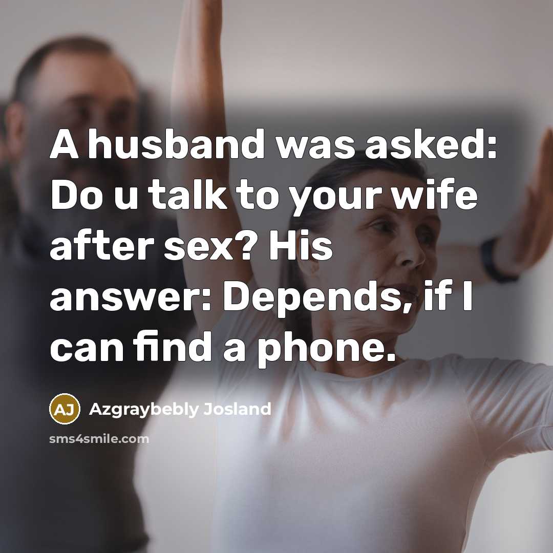“A husband was asked: Do u talk to your wife…” quote by Azgraybebly Josland