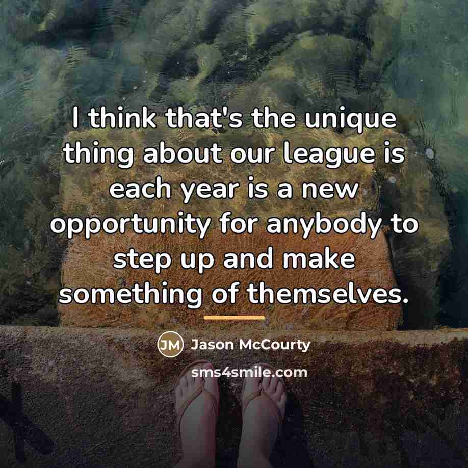 “I think that's the unique thing about our league is…” quote by Jason McCourty