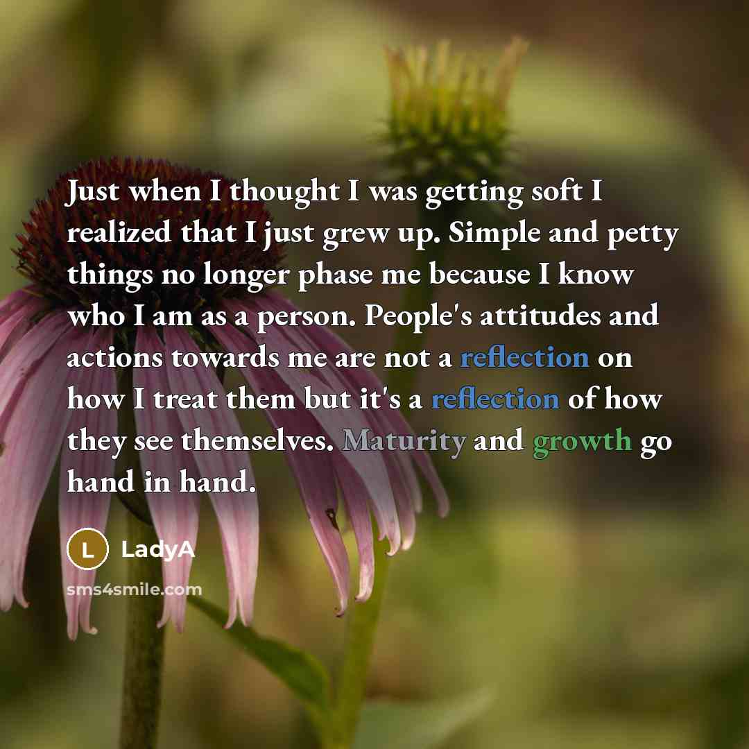 “Just when I thought I was getting soft I realized…” quote by LadyA