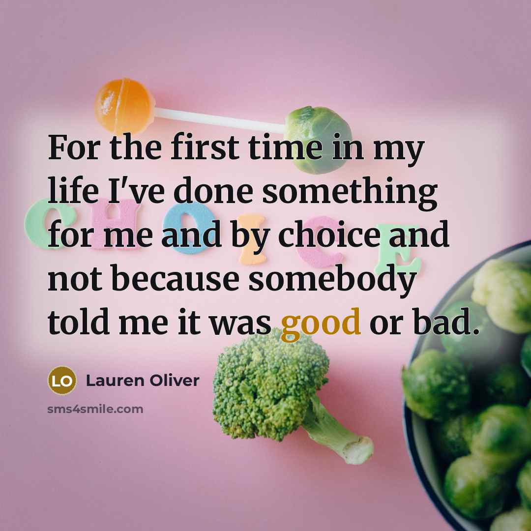 “For the first time in my life I've done something…” quote by Lauren Oliver