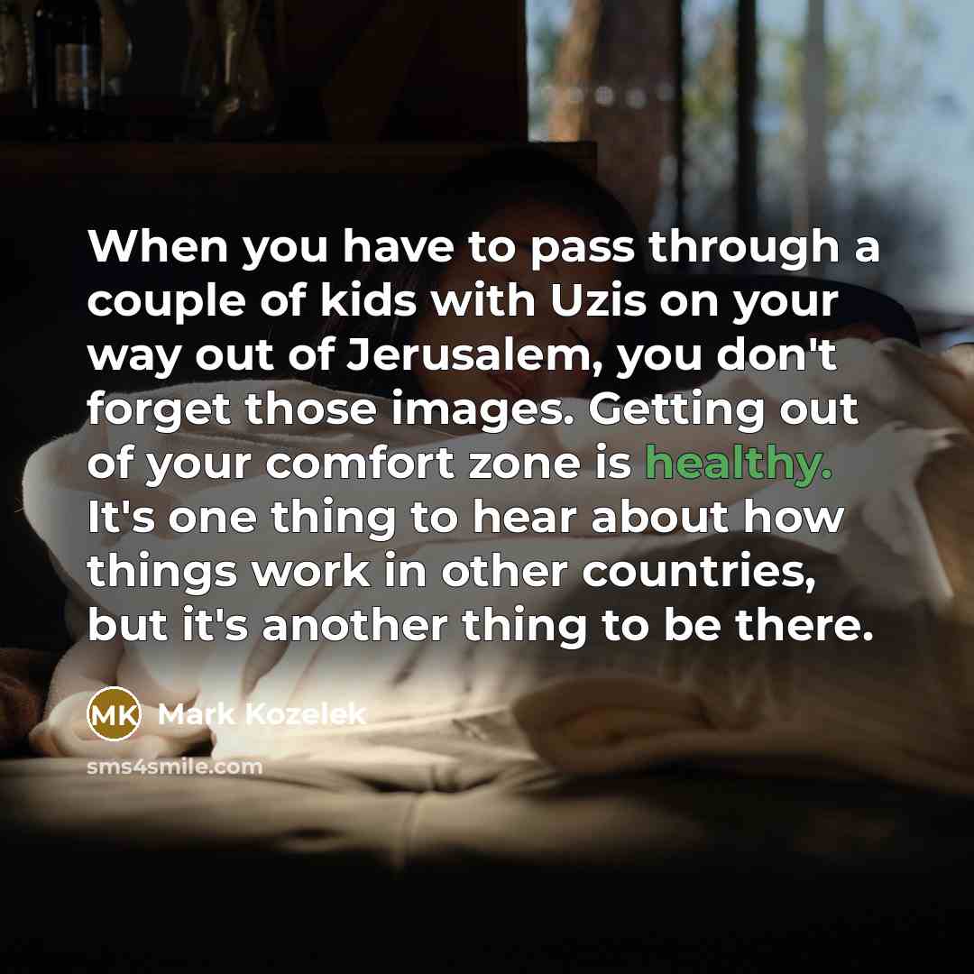 “When you have to pass through a couple of kids…” quote by Mark Kozelek