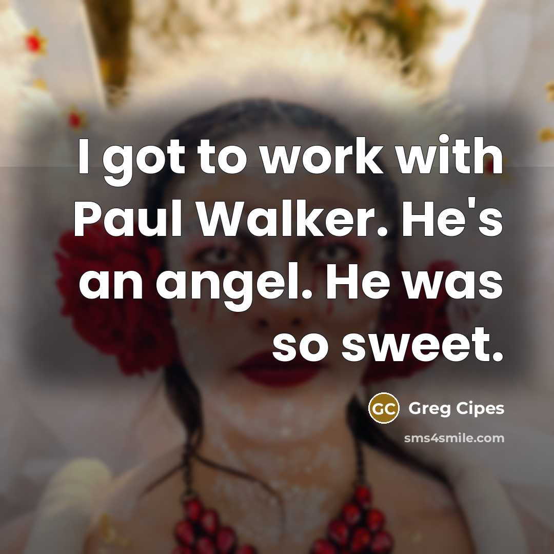“I got to work with Paul Walker. He's an angel.…” quote by Greg Cipes