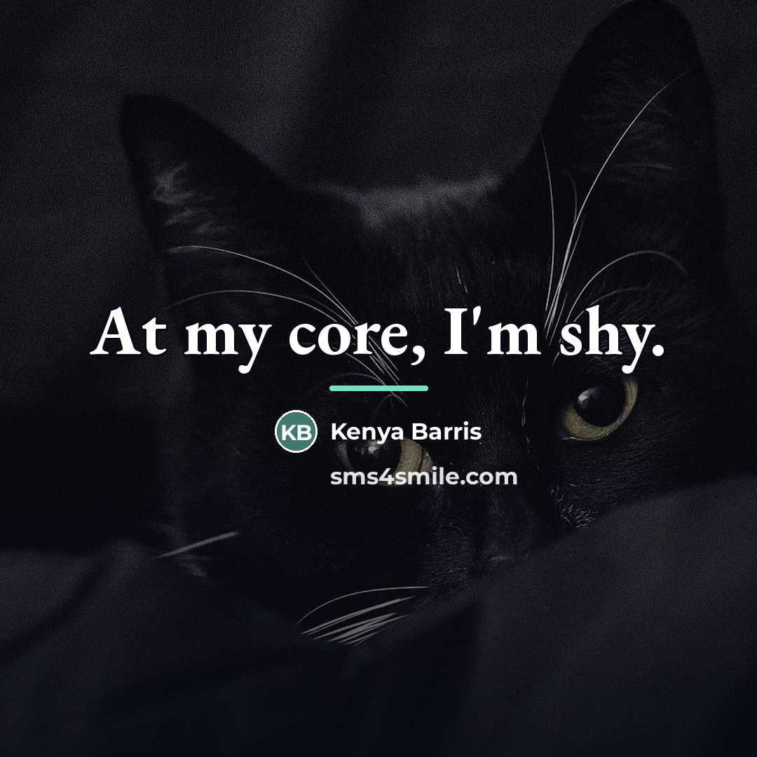 “At my core, I'm shy.…” quote by Kenya Barris