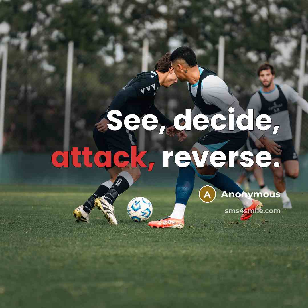 “See, decide, attack, reverse.” quote by Anonymous