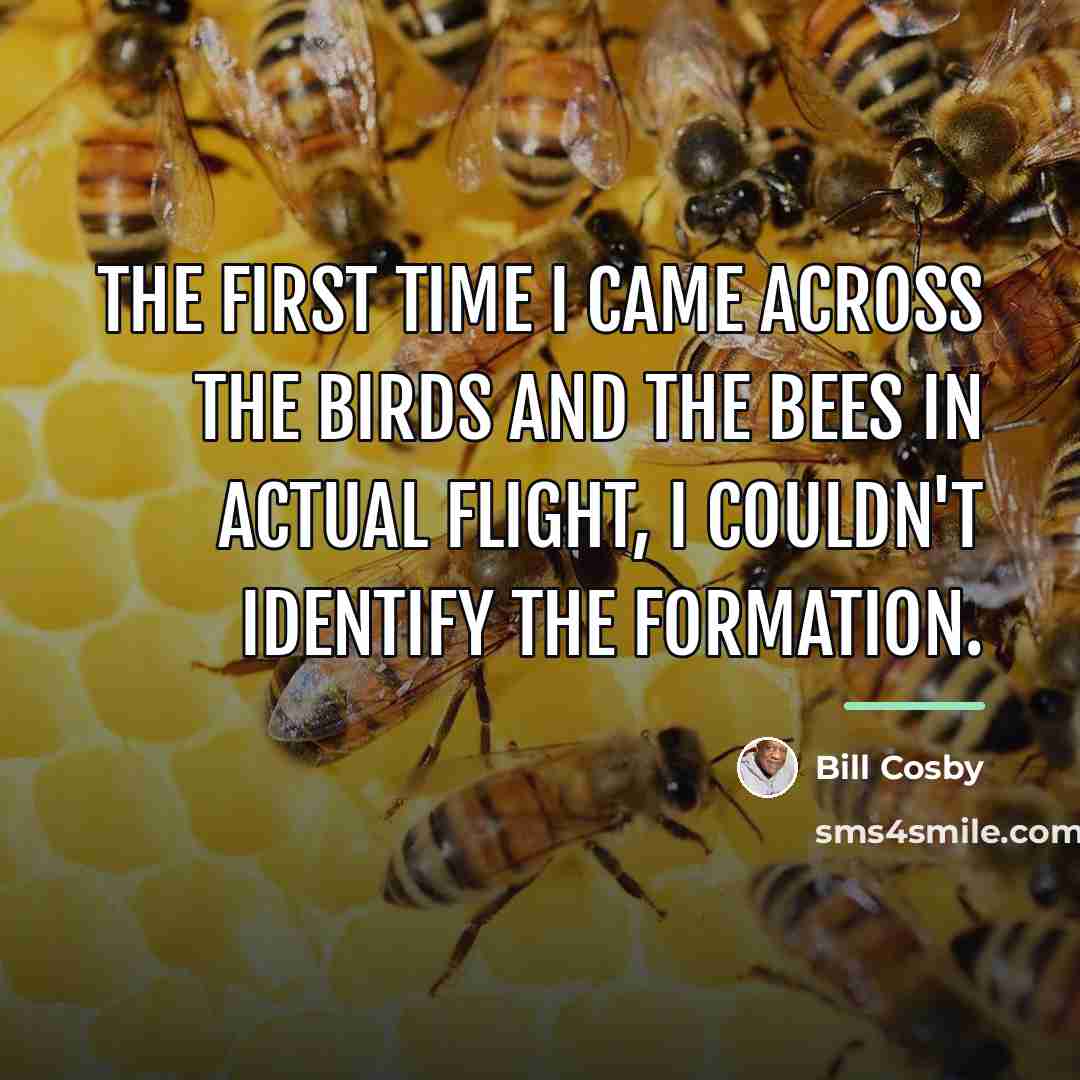 “The first time I came across the birds and the…” quote by Bill Cosby