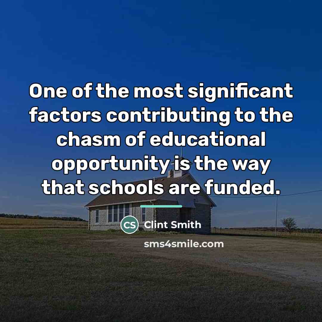 “One of the most significant factors contributing to the chasm…” quote by Clint Smith