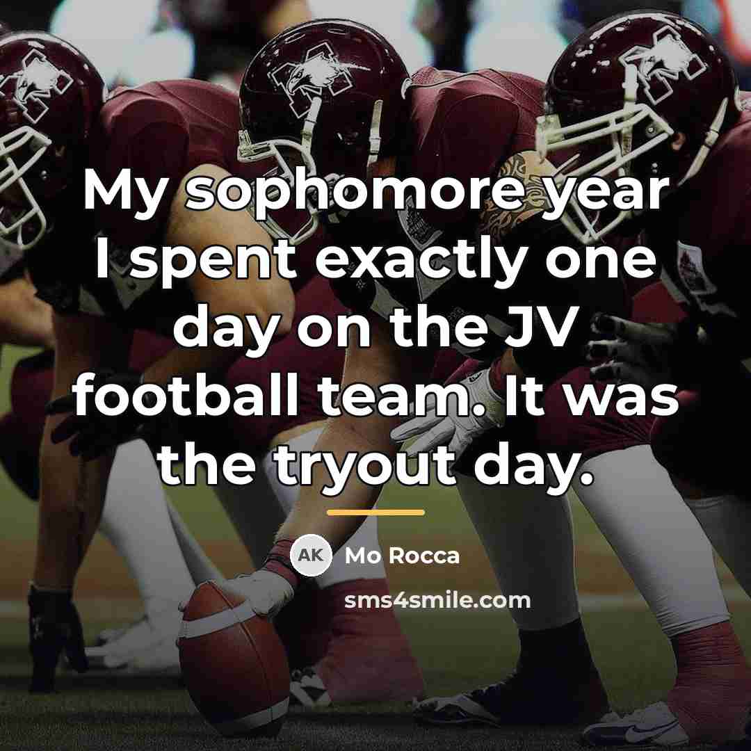 “My sophomore year I spent exactly one day on the…” quote by Mo Rocca