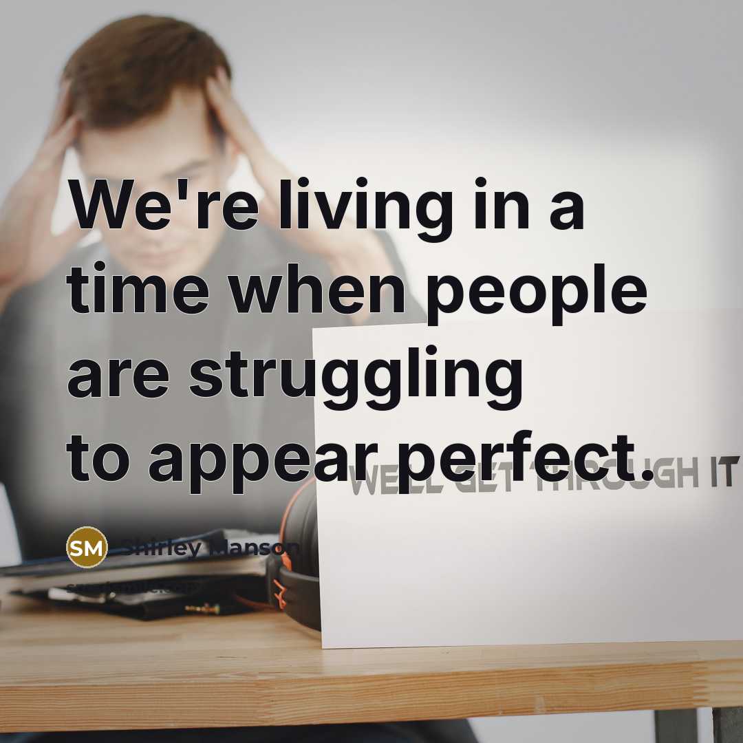 “We're living in a time when people are struggling to…” quote by Shirley Manson