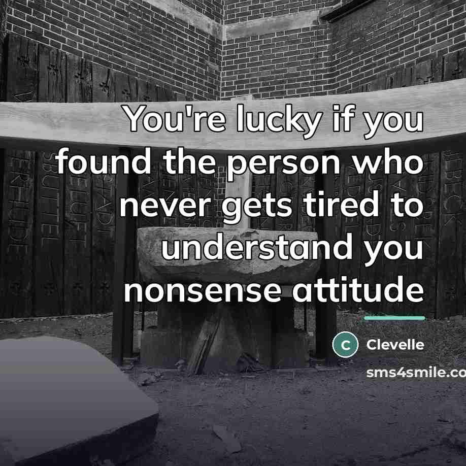 “You're lucky if you found the person who never gets…” quote by Clevelle