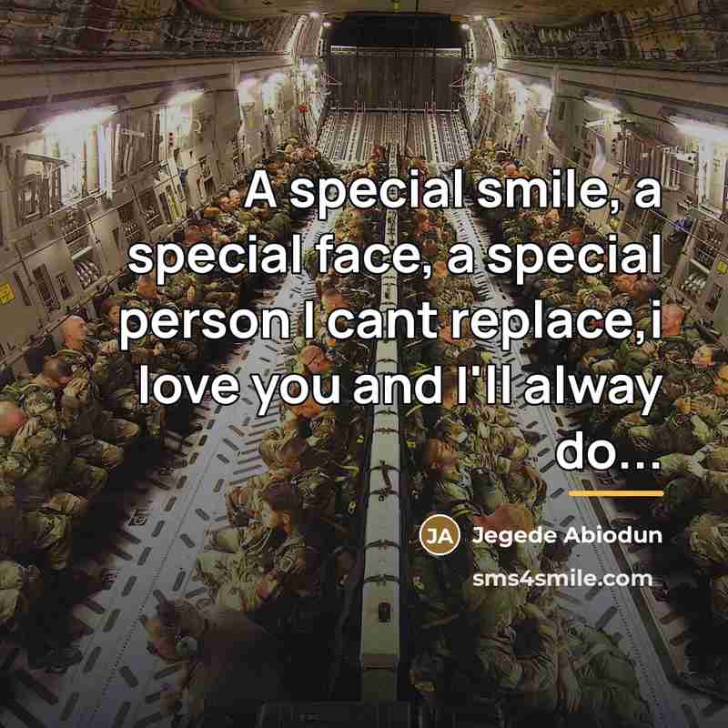 “A special smile, a special face, a special person I…” quote by Jegede Abiodun