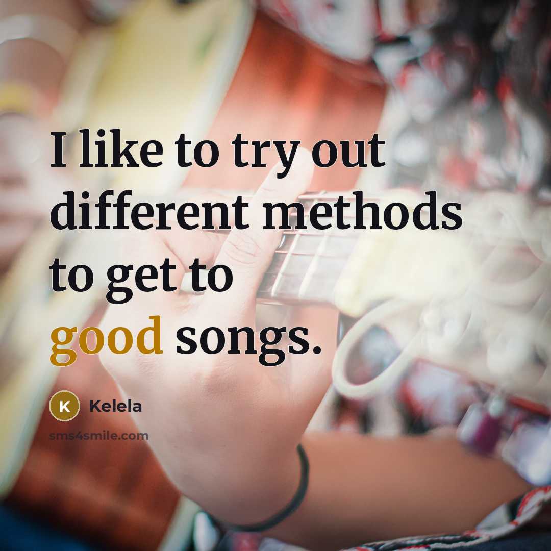 “I like to try out different methods to get to…” quote by Kelela