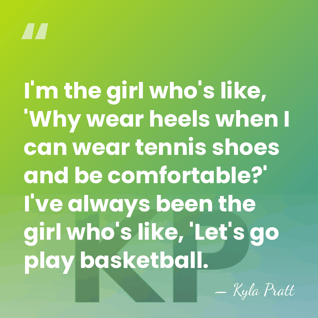 I'm the girl who's like, 'Why wear heels when I can wear&hellip; - Kyla Pratt