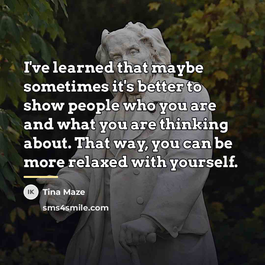 “I've learned that maybe sometimes it's better to show people…” quote by Tina Maze