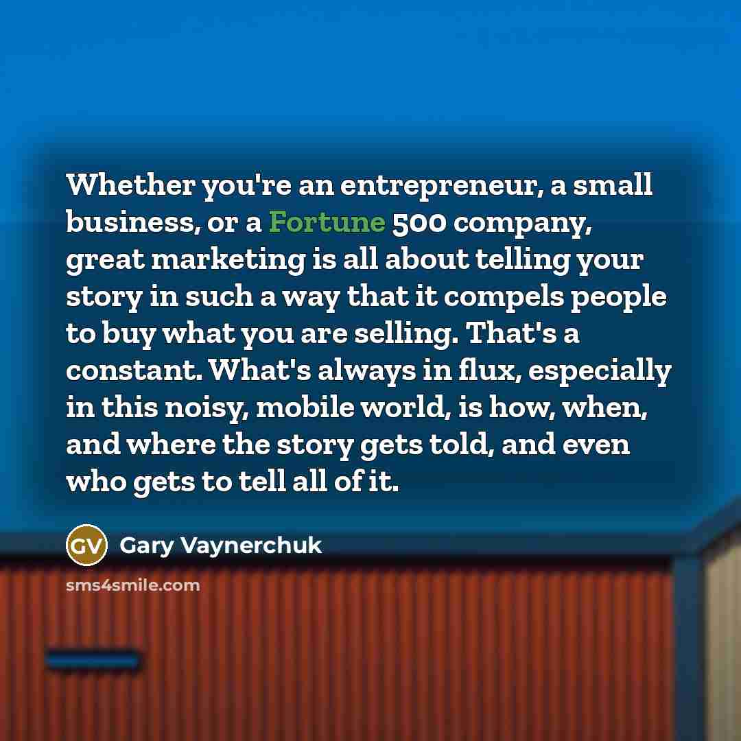 “Whether you're an entrepreneur, a small business, or a Fortune…” quote by Gary Vaynerchuk