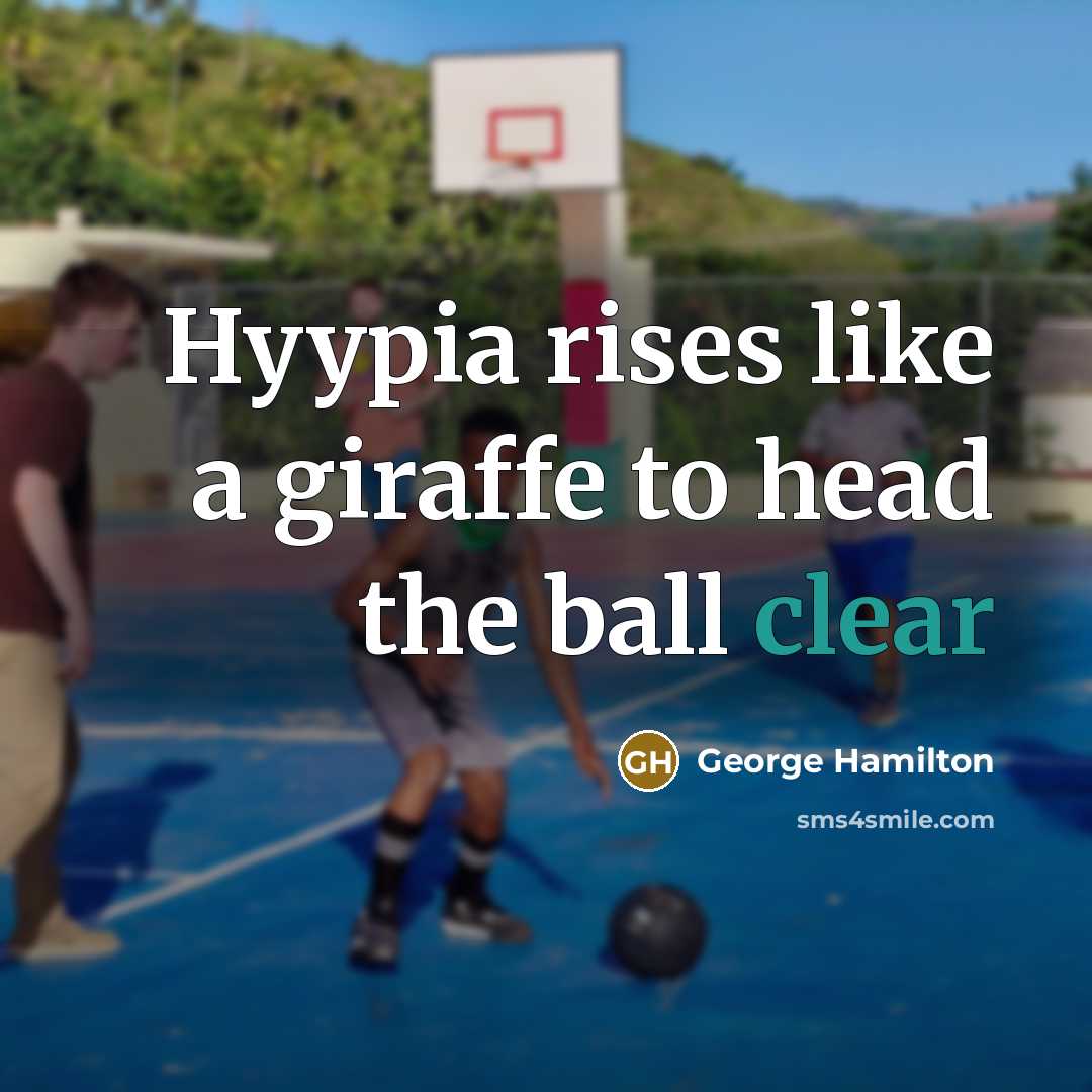 “Hyypia rises like a giraffe to head the ball clear” quote by George Hamilton