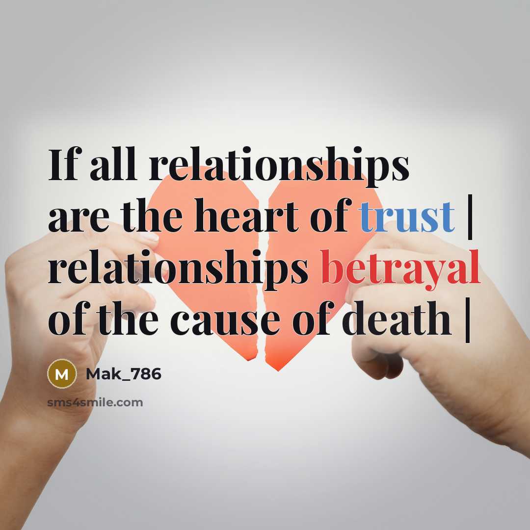 “If all relationships are the heart of trust | relationships…” quote by Mak_786