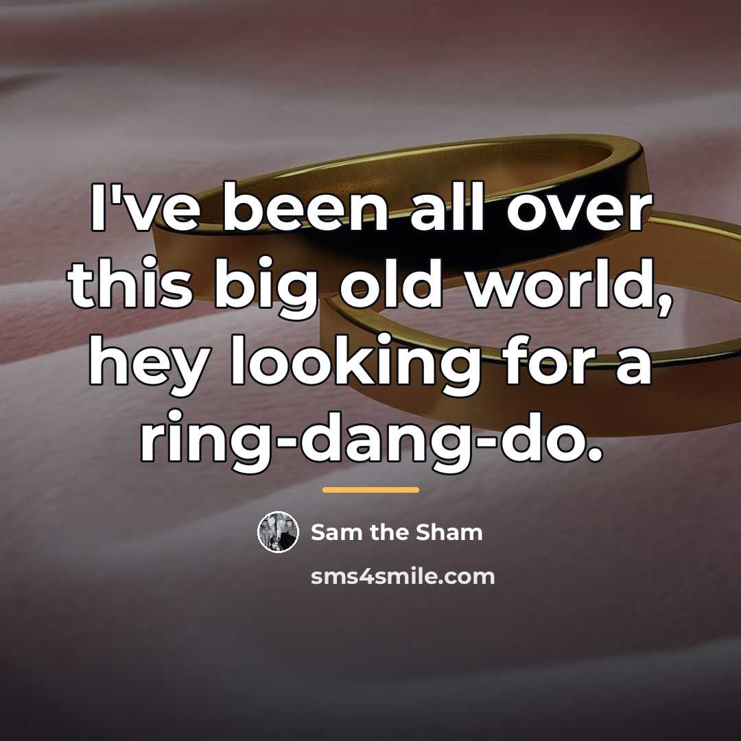 “I've been all over this big old world, hey looking…” quote by Sam the Sham