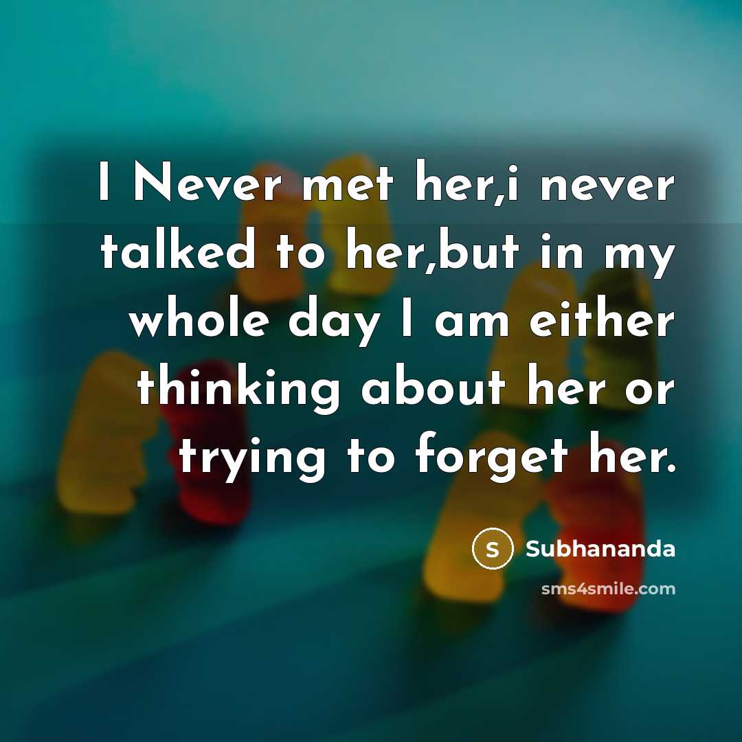 “I Never met her,i never talked to her,but in my…” quote by Subhananda