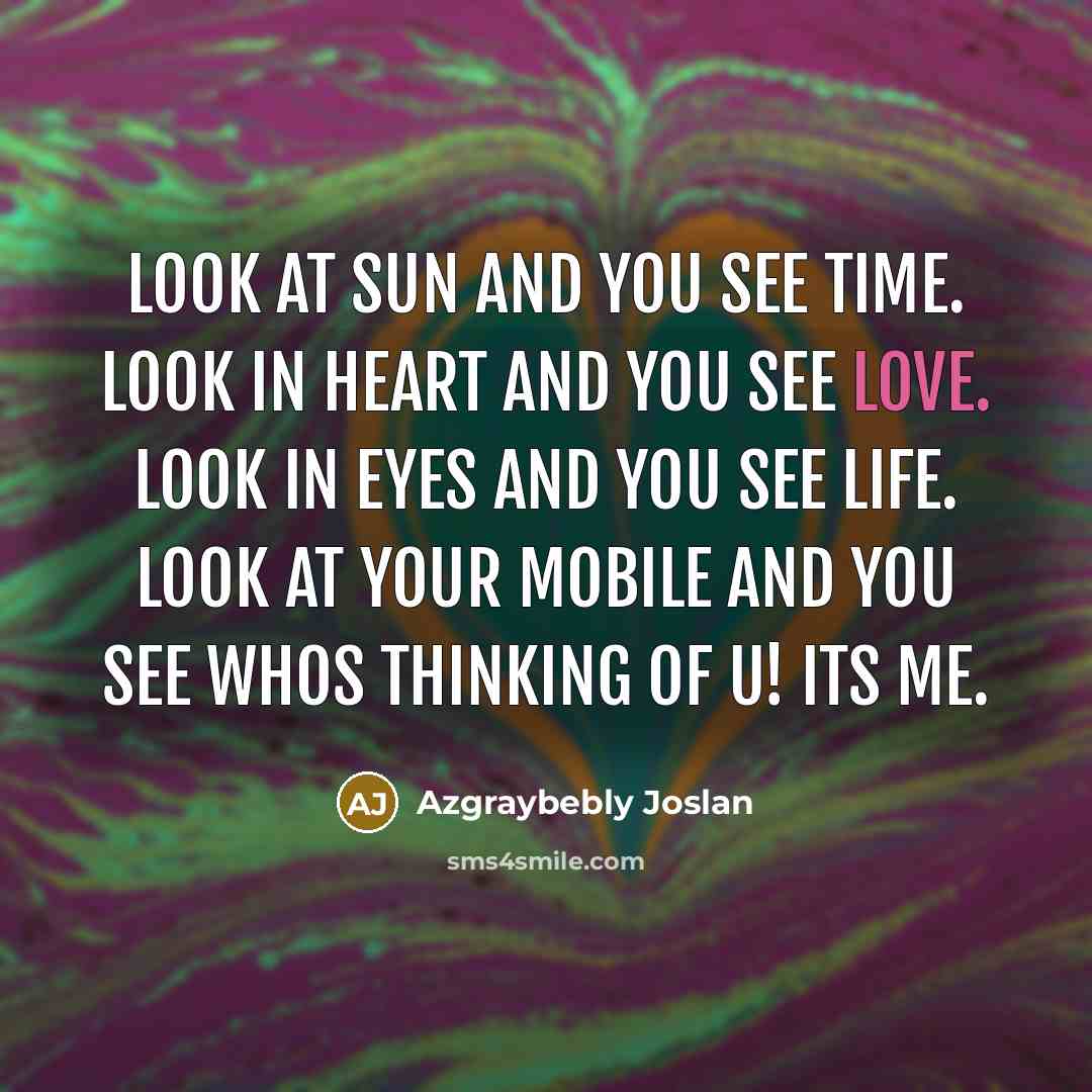 “Look at sun and you see time. Look in heart…” quote by Azgraybebly Joslan
