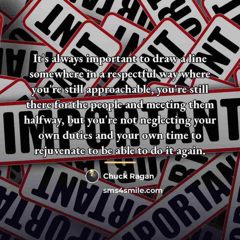 “It's always important to draw a line somewhere in a…” quote by Chuck Ragan