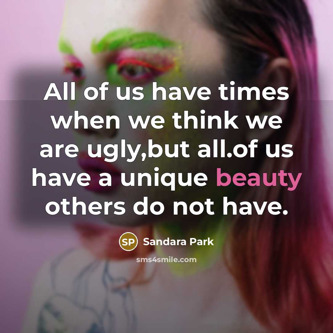 “All of us have times when we think we are…” quote by Sandara Park