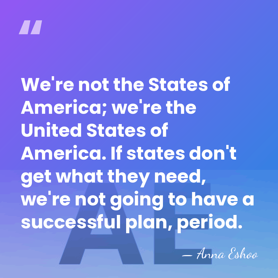 We're not the States of America; we're the United States of America.&hellip; - Anna Eshoo