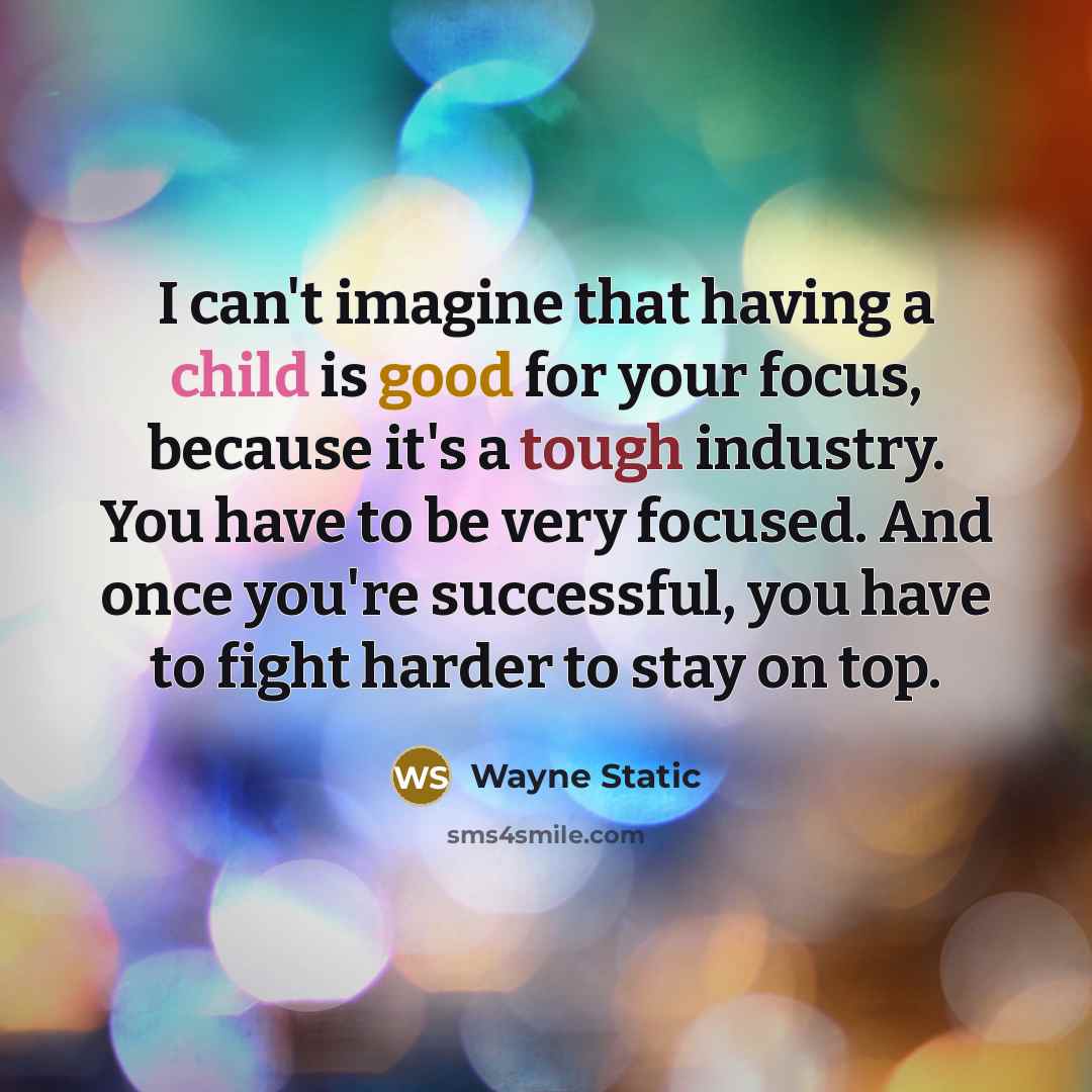 “I can't imagine that having a child is good for…” quote by Wayne Static
