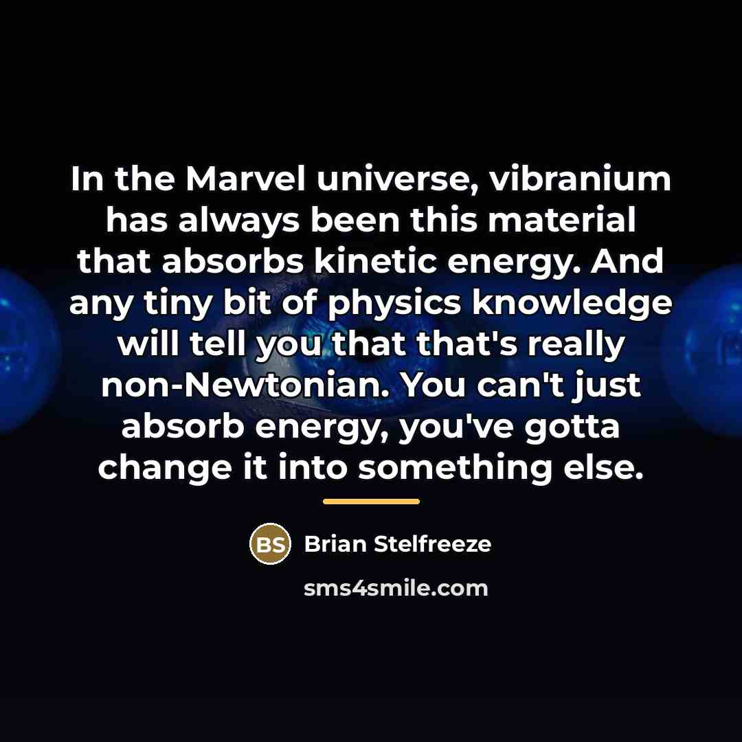 “In the Marvel universe, vibranium has always been this material…” quote by Brian Stelfreeze