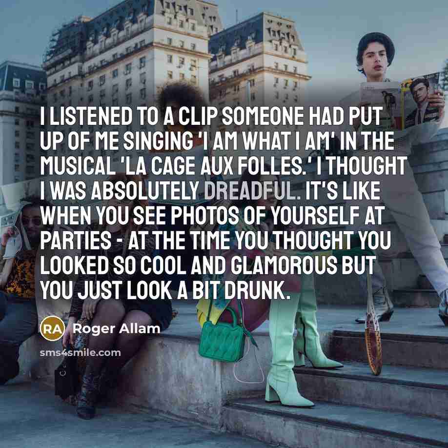 “I listened to a clip someone had put up of…” quote by Roger Allam