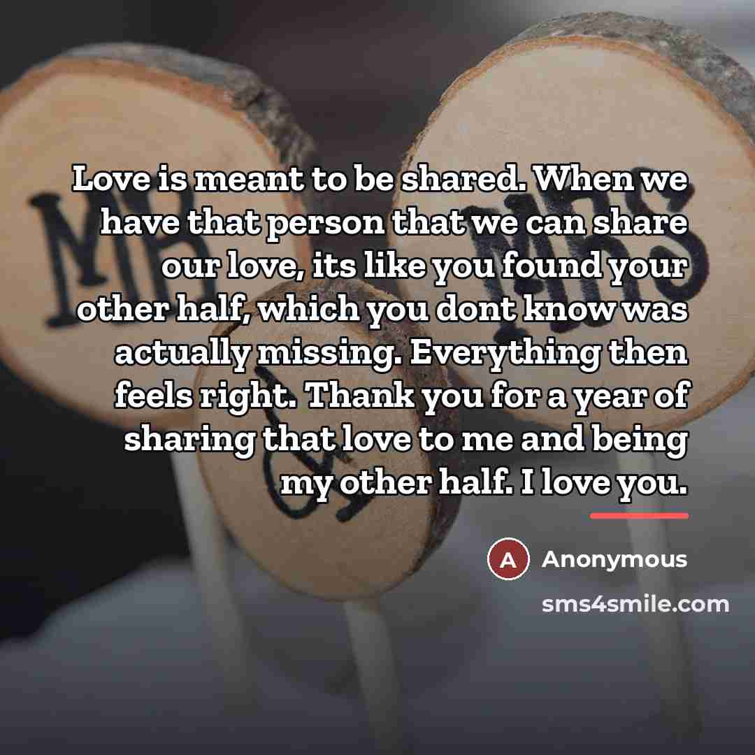 “Love is meant to be shared. When we have that…” quote by Anonymous