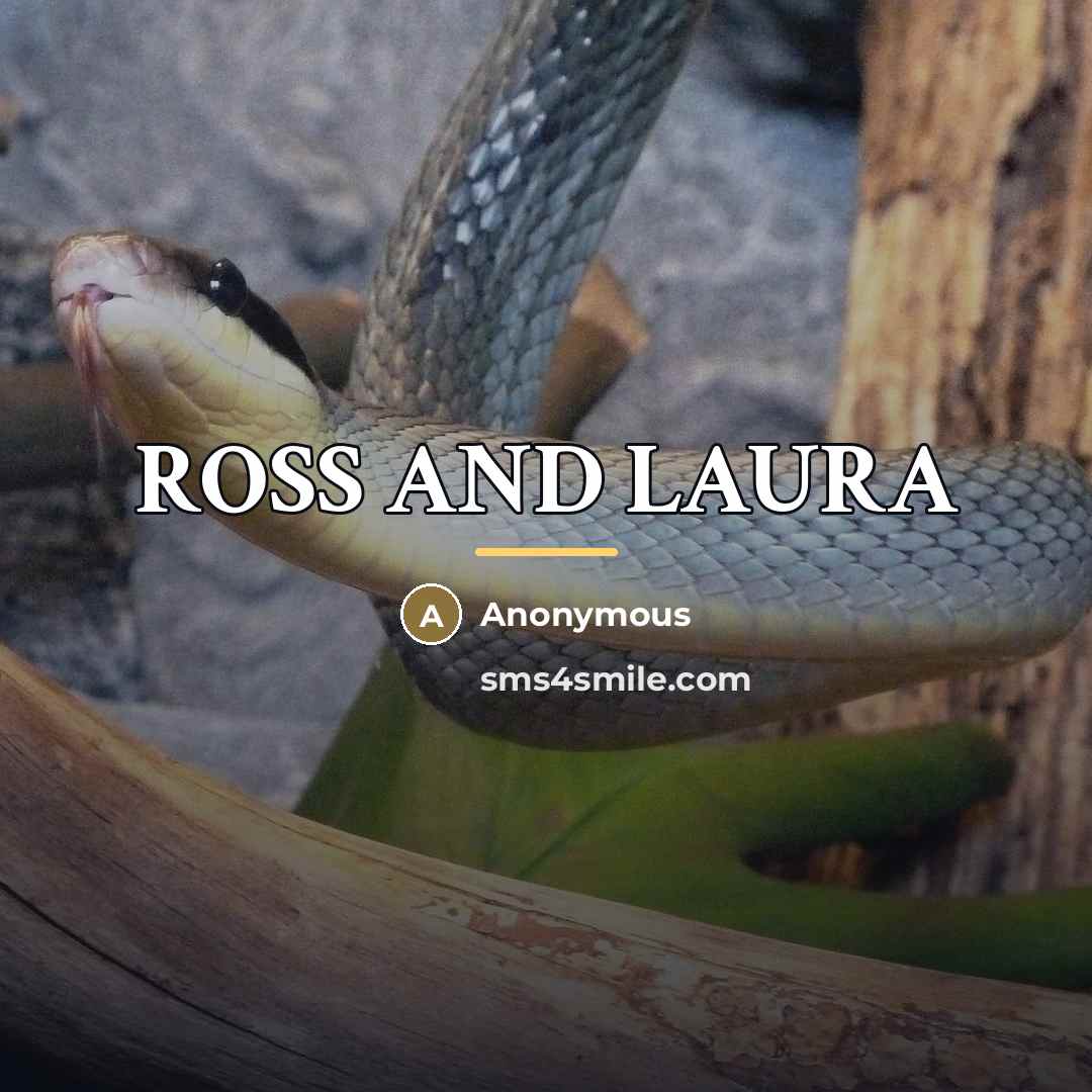 “ROSS AND LAURA…” quote by Anonymous