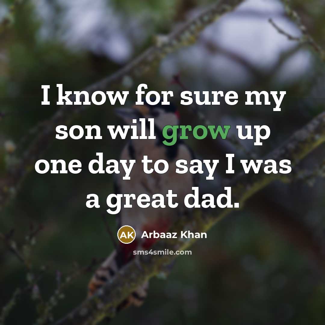 “I know for sure my son will grow up one…” quote by Arbaaz Khan