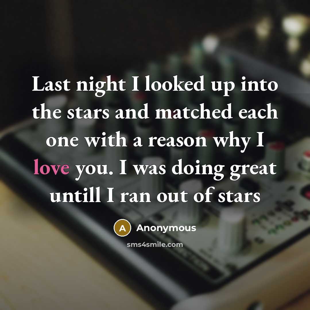 “Last night I looked up into the stars and matched…” quote by Anonymous