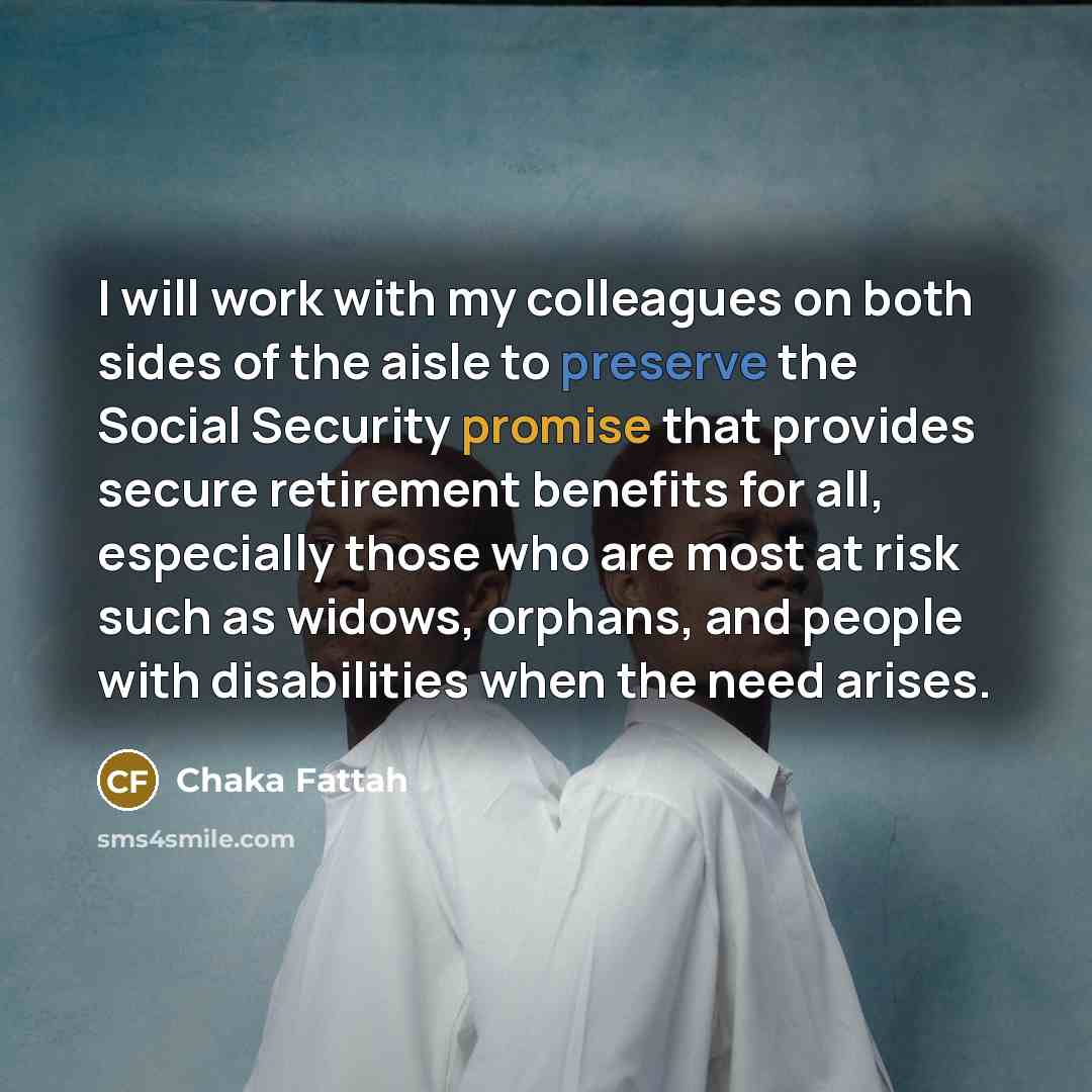“I will work with my colleagues on both sides of…” quote by Chaka Fattah