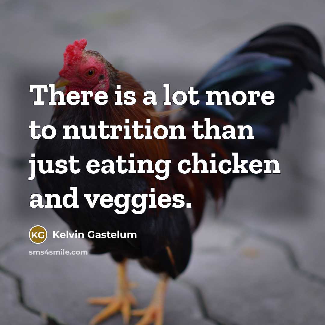 “There is a lot more to nutrition than just eating…” quote by Kelvin Gastelum