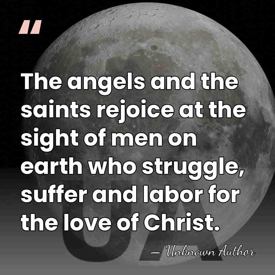 The angels and the saints rejoice at the sight of men on&hellip; - Unknown Author