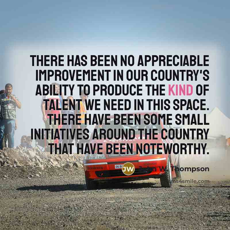 “There has been no appreciable improvement in our country's ability…” quote by John W. Thompson